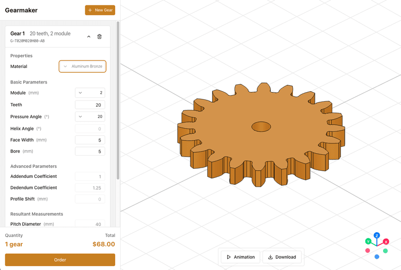 Gearmaker app preview